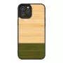 Aizsargmaciņa Man and Wood iPhone 12 / 12 Pro — bambusa mežs melns
