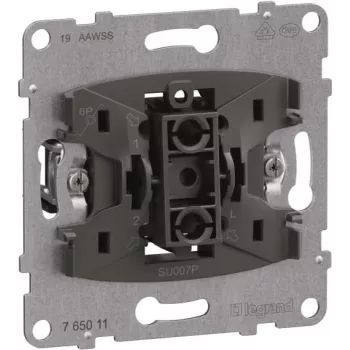 Legrand SEANO spiedpogas ieliktnis 765011 ar pārslēgšanas kontaktu 10A Push-In spailēm 10 (765011)