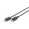 Adaptera kabelis DisplayPort 1.2 ar fiksatoru 4K 60Hz UHD DP/HDMI A M/M melns 2 m