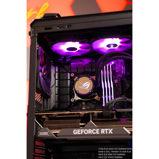 IT50 EXCLUSIVE | i5-13600KF 5.1GHz 14C/20T | RTX 4070Ti TUF SUPER 12GB | 1000W PLATINUM | 1TB GEN4 NVMe | 32GB 6400MHz G. SKILL | Z790-PLUS TUF GAMING WIFI DDR5 | ASUS ROG STRIX LC 360 | ASUS TUF GT502 IT50 EXCLUSIVE | i5-13600KF 5.1GHz 14C/20T | RTX 4070Ti TUF SUPER 12GB | 1000W PLATINUM | 1TB GEN4 NVMe | 32GB 6400MHz G. SKILL | Z790-PLUS TUF GAMING WIFI DDR5 | ASUS ROG STRIX LC 360 | ASUS TUF GT502