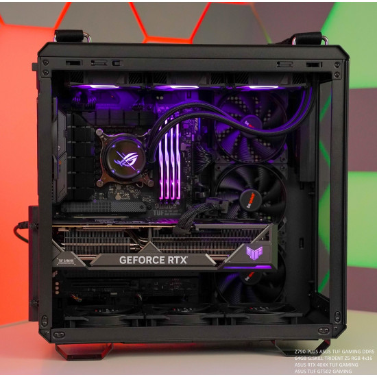 IT50 EXCLUSIVE | i5-13600KF 5.1GHz 14C/20T | RTX 4070Ti TUF SUPER 12GB | 1000W PLATINUM | 1TB GEN4 NVMe | 32GB 6400MHz G. SKILL | Z790-PLUS TUF GAMING WIFI DDR5 | ASUS ROG STRIX LC 360 | ASUS TUF GT502