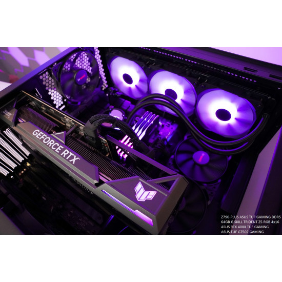 IT50 EXCLUSIVE | i5-13600KF 5.1GHz 14C/20T | RTX 4070Ti TUF SUPER 12GB | 1000W PLATINUM | 1TB GEN4 NVMe | 32GB 6400MHz G. SKILL | Z790-PLUS TUF GAMING WIFI DDR5 | ASUS ROG STRIX LC 360 | ASUS TUF GT502 IT50 EXCLUSIVE | i5-13600KF 5.1GHz 14C/20T | RTX 4070Ti TUF SUPER 12GB | 1000W PLATINUM | 1TB GEN4 NVMe | 32GB 6400MHz G. SKILL | Z790-PLUS TUF GAMING WIFI DDR5 | ASUS ROG STRIX LC 360 | ASUS TUF GT502