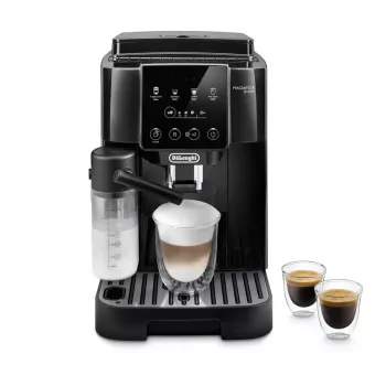 Kombinētā kafijas automāts De’Longhi Magnifica ECAM220.60.B — 1,8 L ūdens tvertne, 250 g pupiņu tvertne, keramikas dzirnaviņas, melns