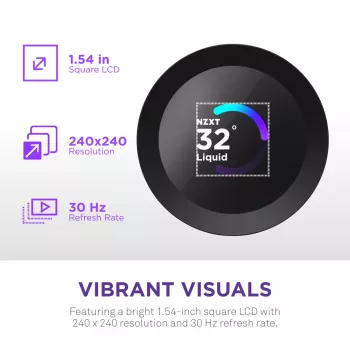All-in-one šķidruma dzesētājs NZXT Kraken Plus 280 14 cm Melns