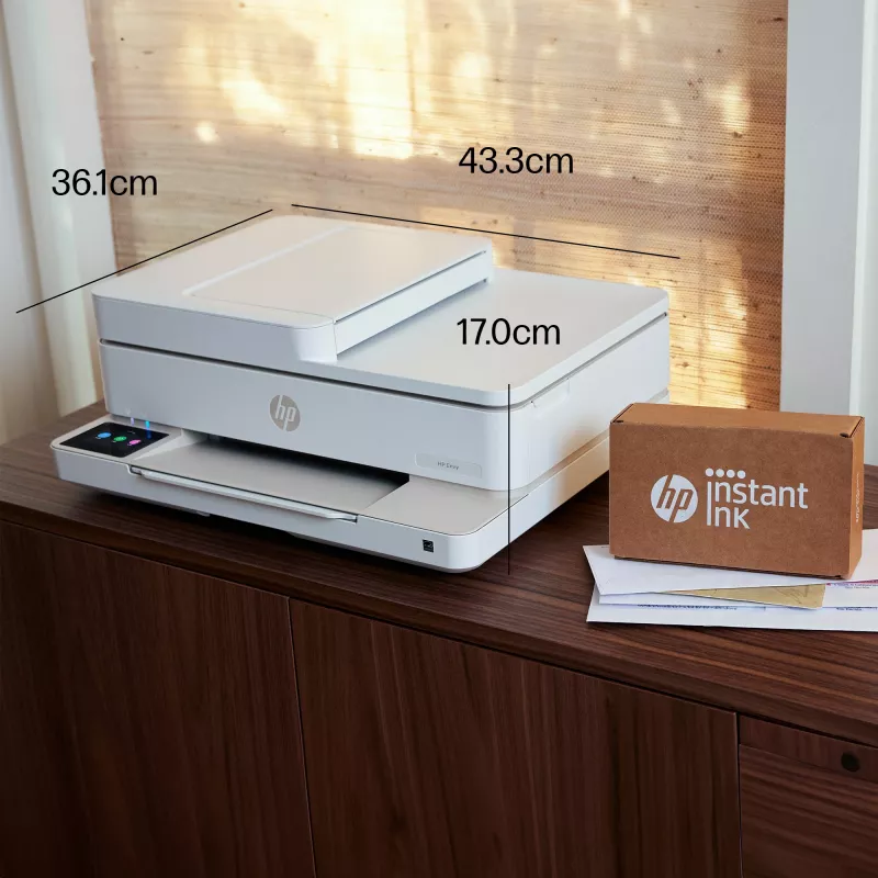 HP ENVY 6520e bezvadu daudzfunkciju krāsu printeris, Instant Ink, foto druka