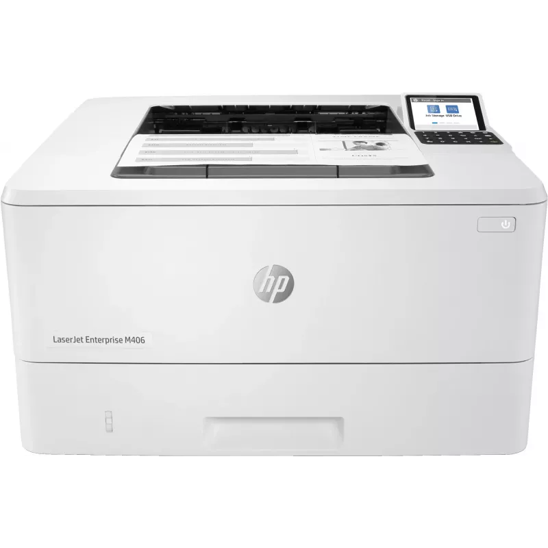HP LaserJet Enterprise M406dn, lāzerprinteris, 1200 x 1200 DPI, A4, 38 ppm, abpusējā drukāšana, tīkla gatavs