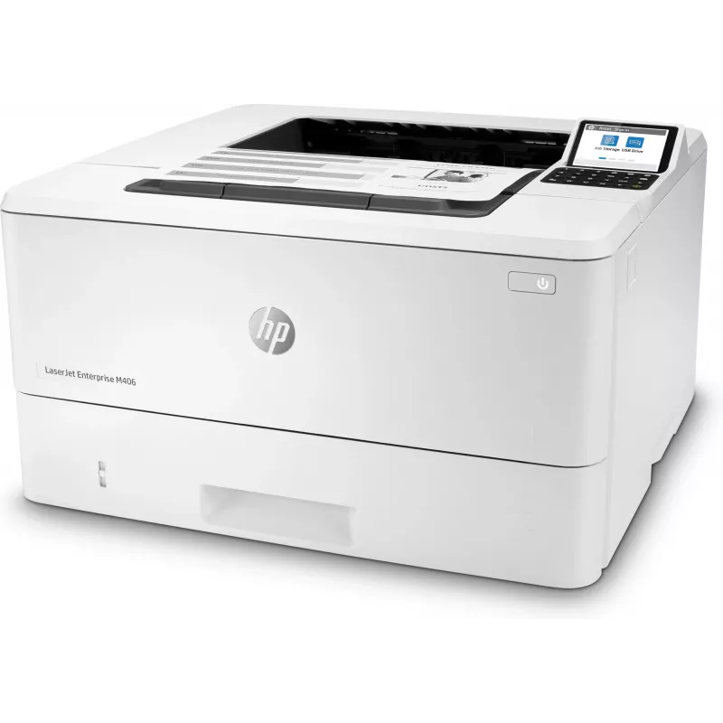 HP LaserJet Enterprise M406dn, lāzerprinteris, 1200 x 1200 DPI, A4, 38 ppm, abpusējā drukāšana, tīkla gatavs