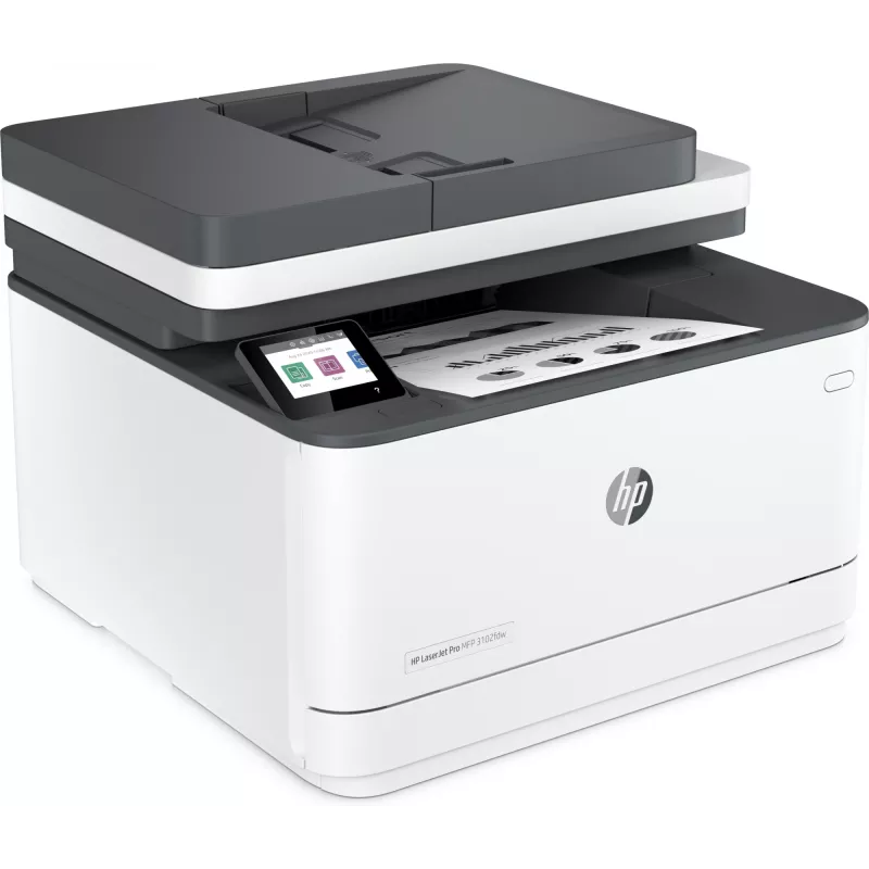 HP LaserJet Pro MFP 3102fdw printeris, lāzerprinteris, melnbalta druka, 1200 x 1200 DPI, A4, tiešā druka, balts