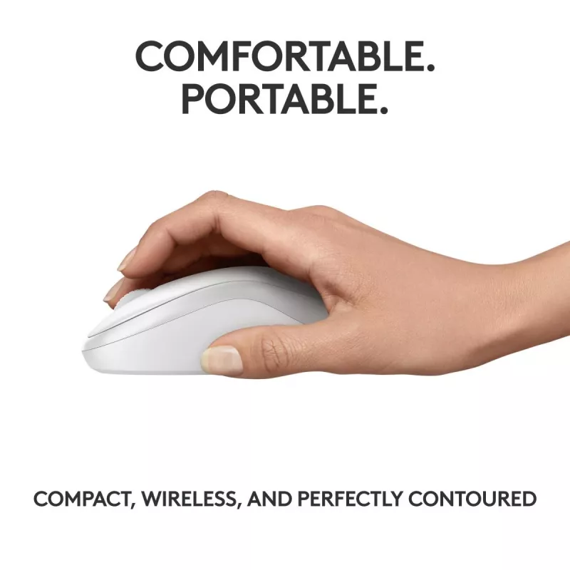 Pele Logitech M240 Silent Bluetooth Balta