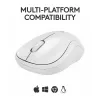 Pele Logitech M240 Silent Bluetooth Balta