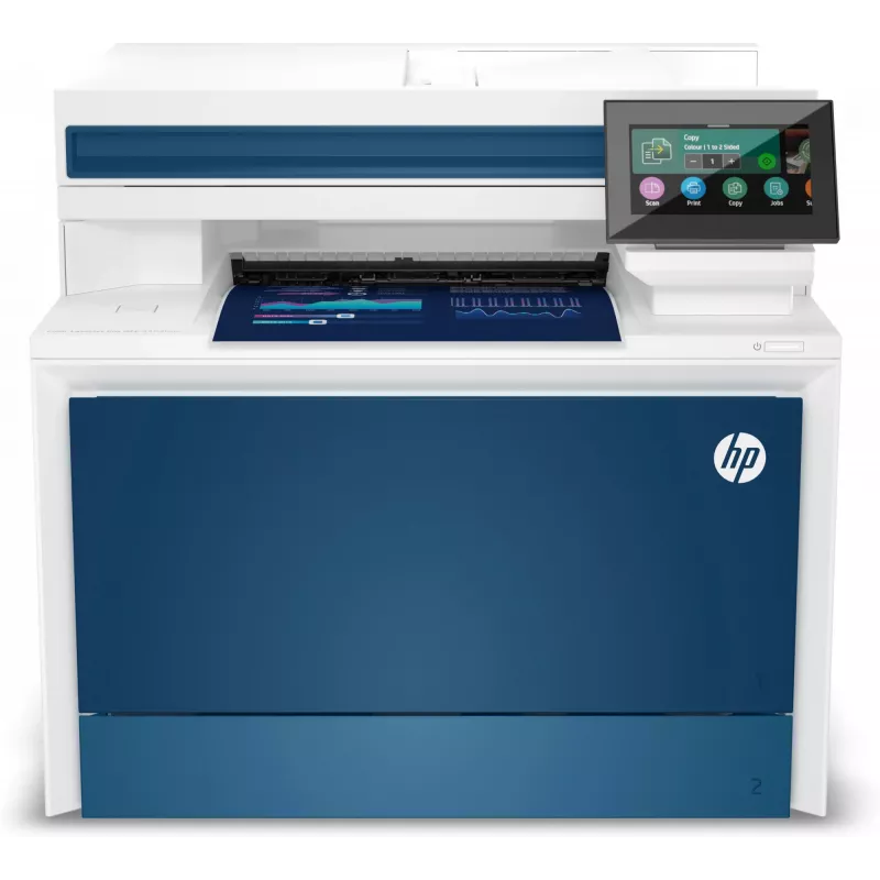 HP Color LaserJet Pro MFP 4302fdw printeris, lāzerkrāsu, 600 x 600 DPI, A4, tiešā drukāšana, zils, balts