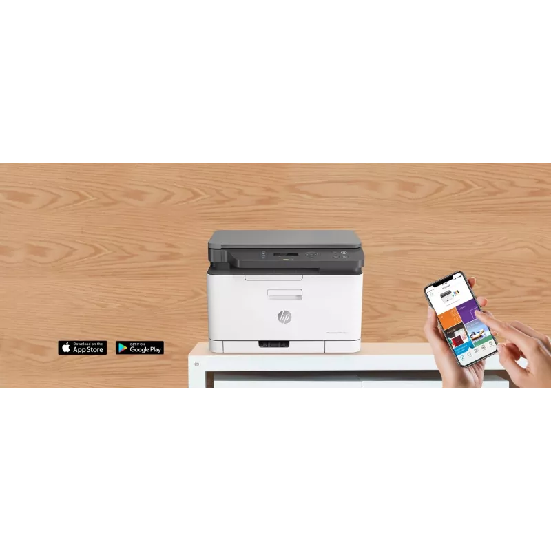 HP Color Laser MFP 178nw — krāsu lāzerprinteris, A4, 18 ppm (M/B), Wi‑Fi, Ethernet, divpusējā skenēšana