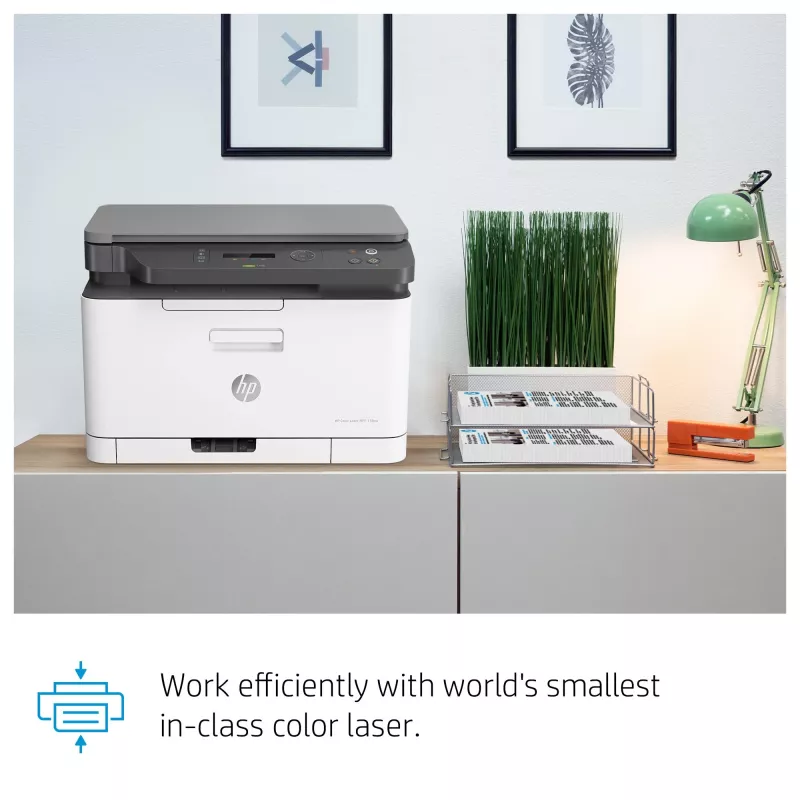 HP Color Laser MFP 178nw — krāsu lāzerprinteris, A4, 18 ppm (M/B), Wi‑Fi, Ethernet, divpusējā skenēšana