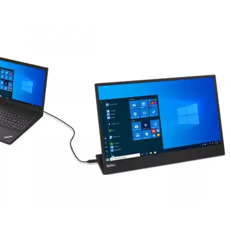 Lenovo ThinkVision M15 datora monitors 39,6 cm (15,6 collu) 1920 x 1080 pikseļi Full HD LED Melns