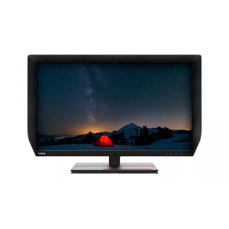 Lenovo ThinkVision P27u-20 monitors, 68.6 cm (27 inch), 3840 x 2160 pikseļi, 4K Ultra HD, LED, 6 ms, Melns