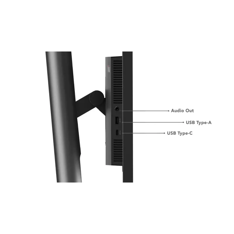 Lenovo ThinkVision P27h-30 27 collu Quad HD LCD monitors melnā krāsā