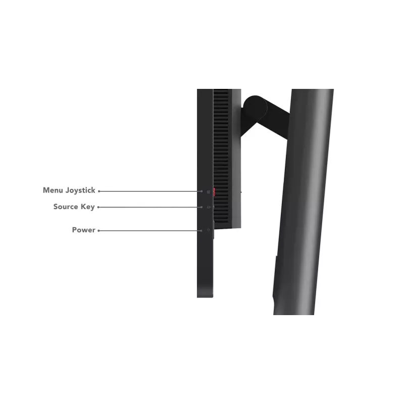 Lenovo ThinkVision P27h-30 27 collu Quad HD LCD monitors melnā krāsā