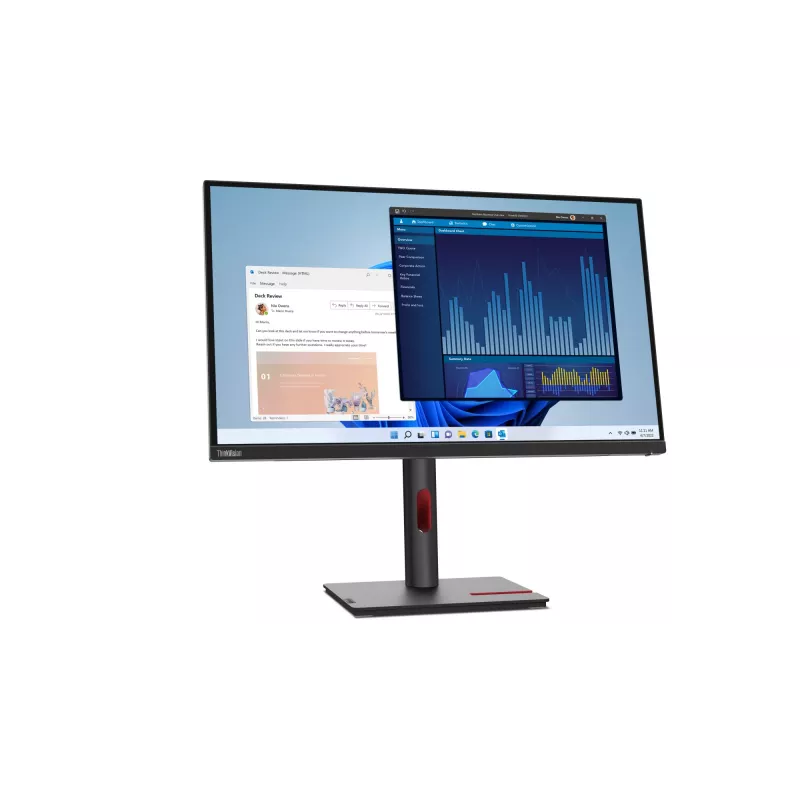 Lenovo ThinkVision T27p-30 27 collu 4K Ultra HD LED monitors, melns