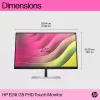 HP E24t G5 FHD Touch Monitors, 60.5 cm (23.8 collas), 1920 x 1080 pikseļi, Full HD, LCD, 5 ms, Melns