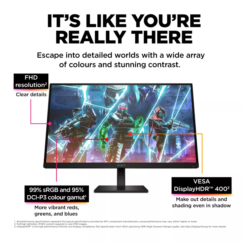 OMEN by HP 27 collu FHD 240Hz spēļu monitors - OMEN 27s
