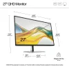 HP Series 5 Pro 27 collu QHD monitors - 527pq, 68.6 cm (27 colli), 2560 x 1440 pikseļi, Quad HD, LCD, 5 ms, Melns
