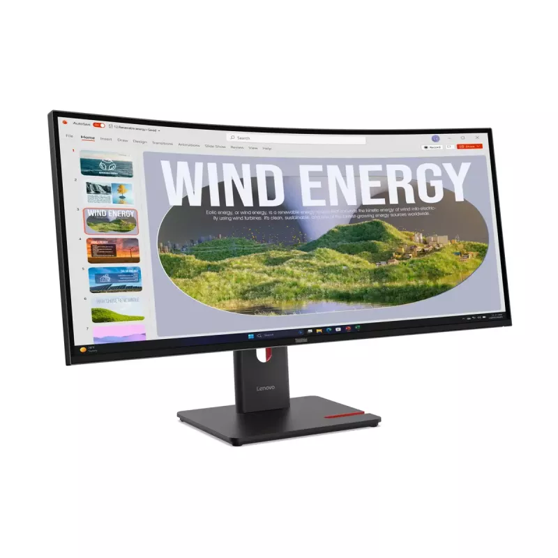 Monitors Lenovo ThinkVision T34WD-40 34 colli izliekts WQHD LED 3440x1440
