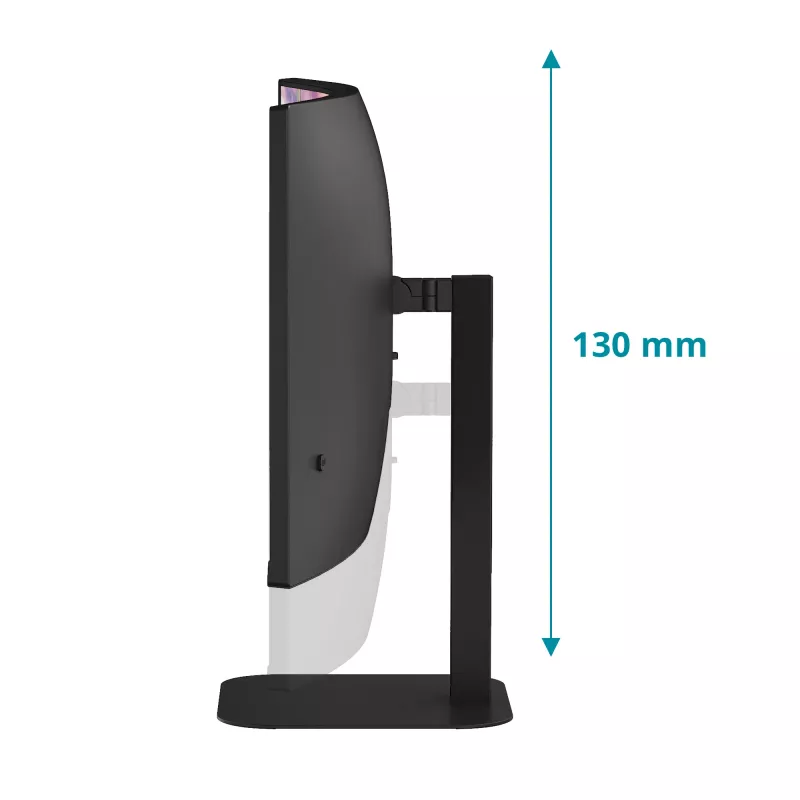 AOC CU34V5C/BK 34 collu izliekts monitors, WQHD 3440x1440, USB-C ar PD65W
