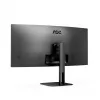 AOC CU34V5C/BK 34 collu izliekts monitors, WQHD 3440x1440, USB-C ar PD65W
