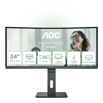 AOC CU34P3CV monitors 86,4 cm (34 inch) 3440 x 1440 UltraWide Quad HD LED melns