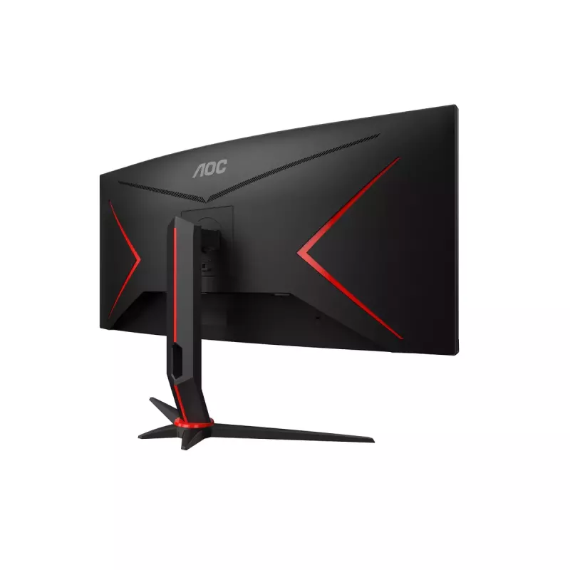 34 collu AOC CU34G2XP/BK VA monitors, 3440×1440, 21:9, 180 Hz, 1 ms, 2×HDMI, melns