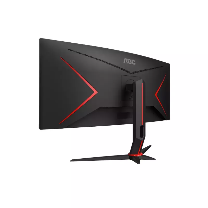 34 collu AOC CU34G2XP/BK VA monitors, 3440×1440, 21:9, 180 Hz, 1 ms, 2×HDMI, melns