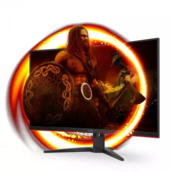 AOC G2 C32G2ZE/BK dators monitors 80 cm (31,5 collu) 1920 x 1080 pikseļi Full HD LED Melns, Sarkans