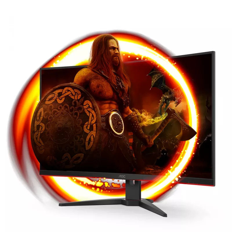 AOC G2 C32G2ZE/BK dators monitors 80 cm (31,5 collu) 1920 x 1080 pikseļi Full HD LED Melns, Sarkans
