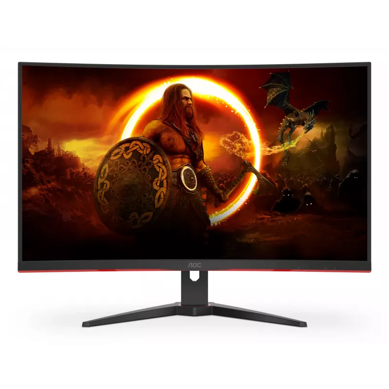 AOC G2 C32G2ZE/BK dators monitors 80 cm (31,5 collu) 1920 x 1080 pikseļi Full HD LED Melns, Sarkans