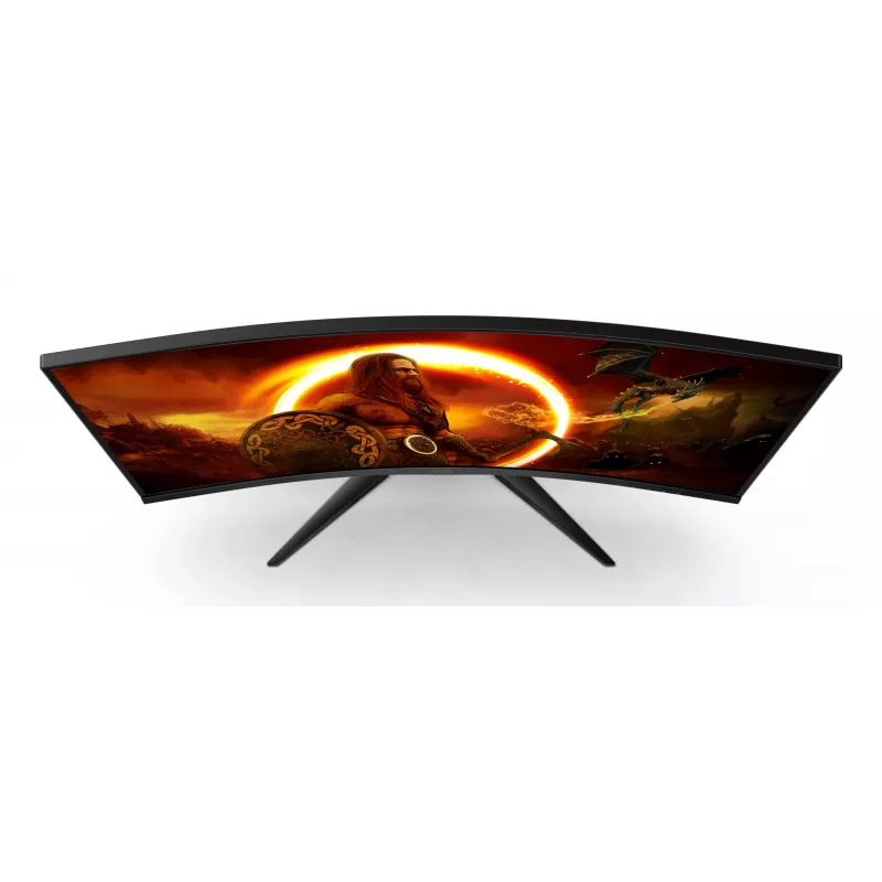 AOC G2 C32G2ZE/BK dators monitors 80 cm (31,5 collu) 1920 x 1080 pikseļi Full HD LED Melns, Sarkans