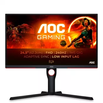 AOC G3 25G3ZM/BK datora monitors 62,2 cm (24,5 collu) 1920 x 1080 pikseļi Full HD Melns, Sarkans