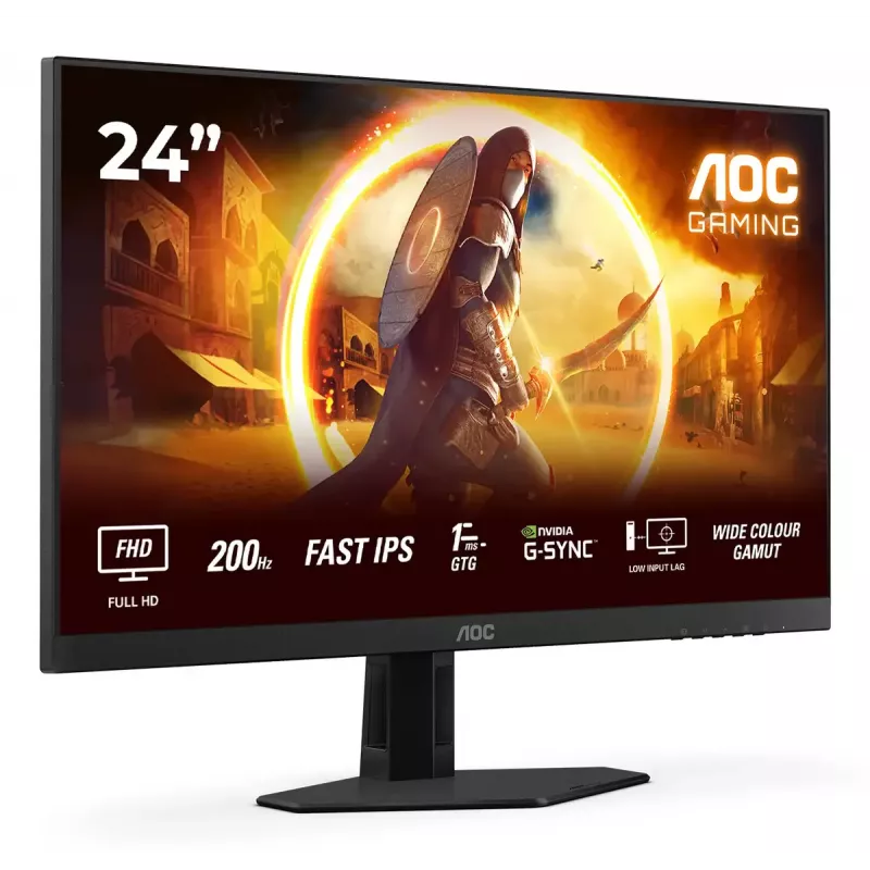 AOC G4 24G4HRE datora monitors 60.5 cm (23.8 collu) 1920 x 1080 pikseļi Full HD LED Melns, Sarkans