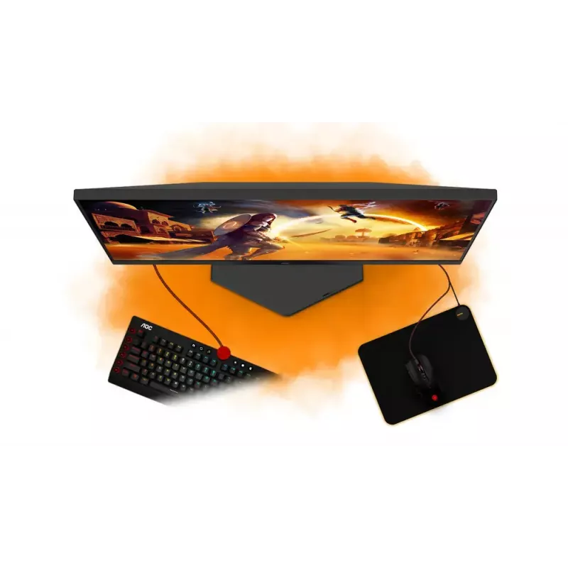 AOC G4 24G4HRE datora monitors 60.5 cm (23.8 collu) 1920 x 1080 pikseļi Full HD LED Melns, Sarkans