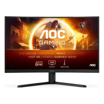 AOC G4 CQ32G4VE dators monitors 80 cm (31.5 colli) 2560 x 1440 pikseļi Quad HD LCD Melns, Pelēks
