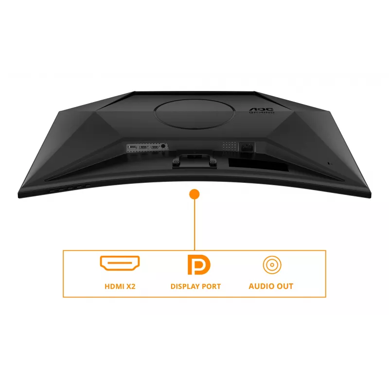 AOC G4 CQ32G4VE dators monitors 80 cm (31.5 colli) 2560 x 1440 pikseļi Quad HD LCD Melns, Pelēks