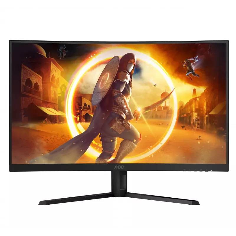 AOC G4 CQ32G4VE dators monitors 80 cm (31.5 colli) 2560 x 1440 pikseļi Quad HD LCD Melns, Pelēks