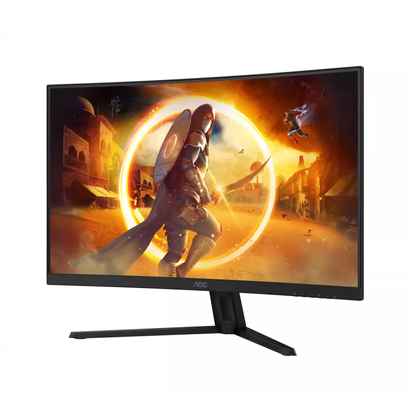 AOC G4 CQ32G4VE dators monitors 80 cm (31.5 colli) 2560 x 1440 pikseļi Quad HD LCD Melns, Pelēks