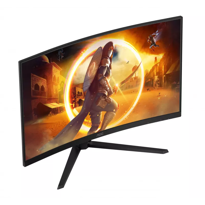 AOC G4 CQ32G4VE dators monitors 80 cm (31.5 colli) 2560 x 1440 pikseļi Quad HD LCD Melns, Pelēks