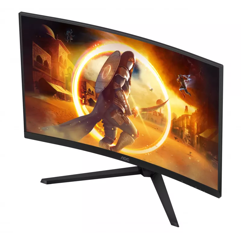 AOC G4 CQ32G4VE dators monitors 80 cm (31.5 colli) 2560 x 1440 pikseļi Quad HD LCD Melns, Pelēks
