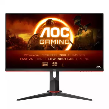 AOC G2 27G2ZN3/BK 27 collu Full HD LCD spēļu monitors, melns/sarkans