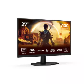 AOC G4 Q27G42ZE 27 collu QHD Fast IPS spēļu monitors 2560x1440 240Hz (OC 260Hz) 1ms GtG