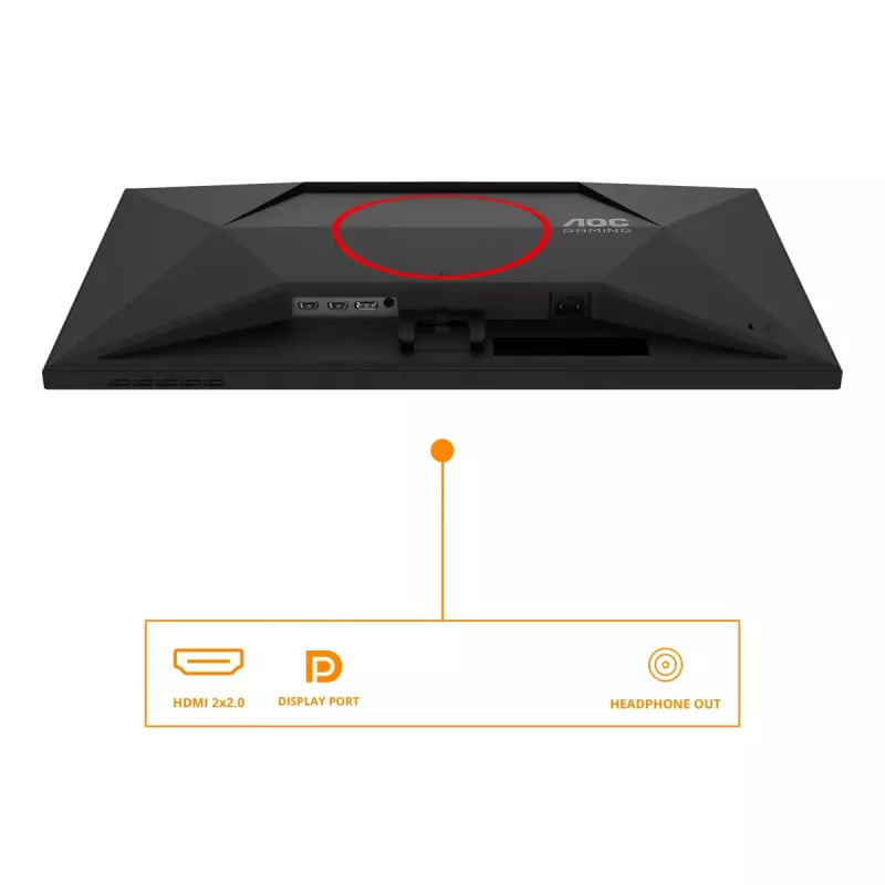 AOC G4 27G4HRE datora monitors 68.6 cm (27 collu) 1920 x 1080 pikseļi Full HD LED Melns, Sarkans