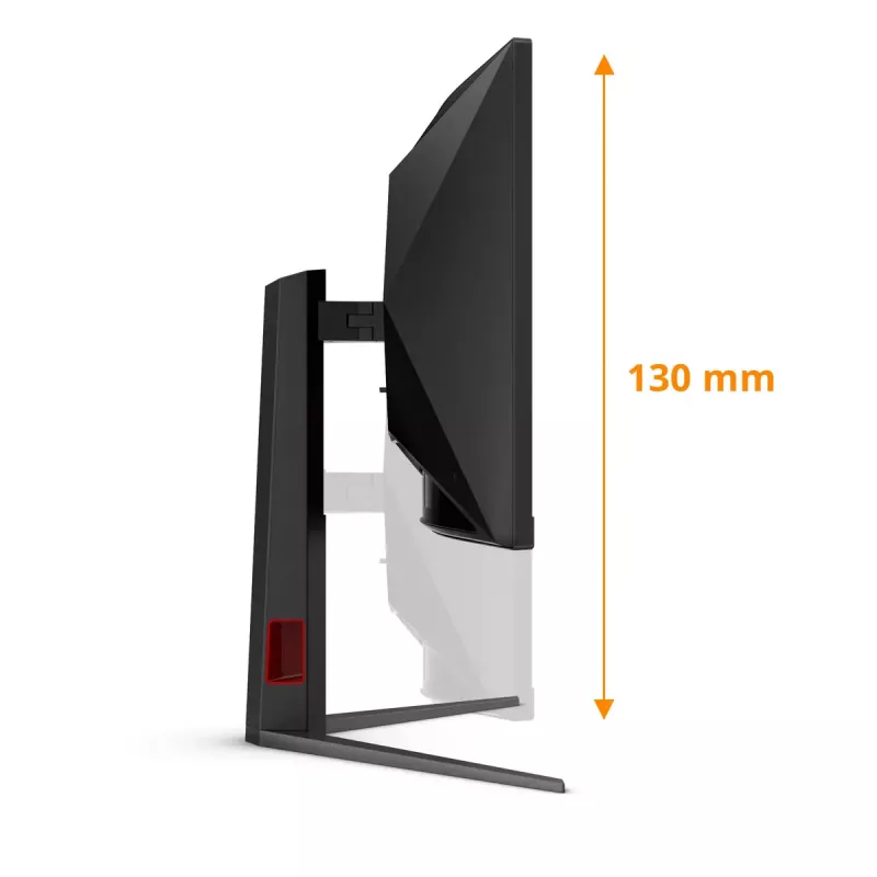 AOC G4 CU34G4 datora monitors 86.4 cm (34 collas) 3440 x 1440 pikseļi Wide Quad HD LED melns, sarkans