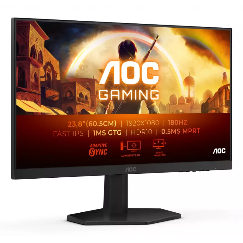 AOC G4 24G42E 23.8 collu Full HD LCD monitors melnā krāsā