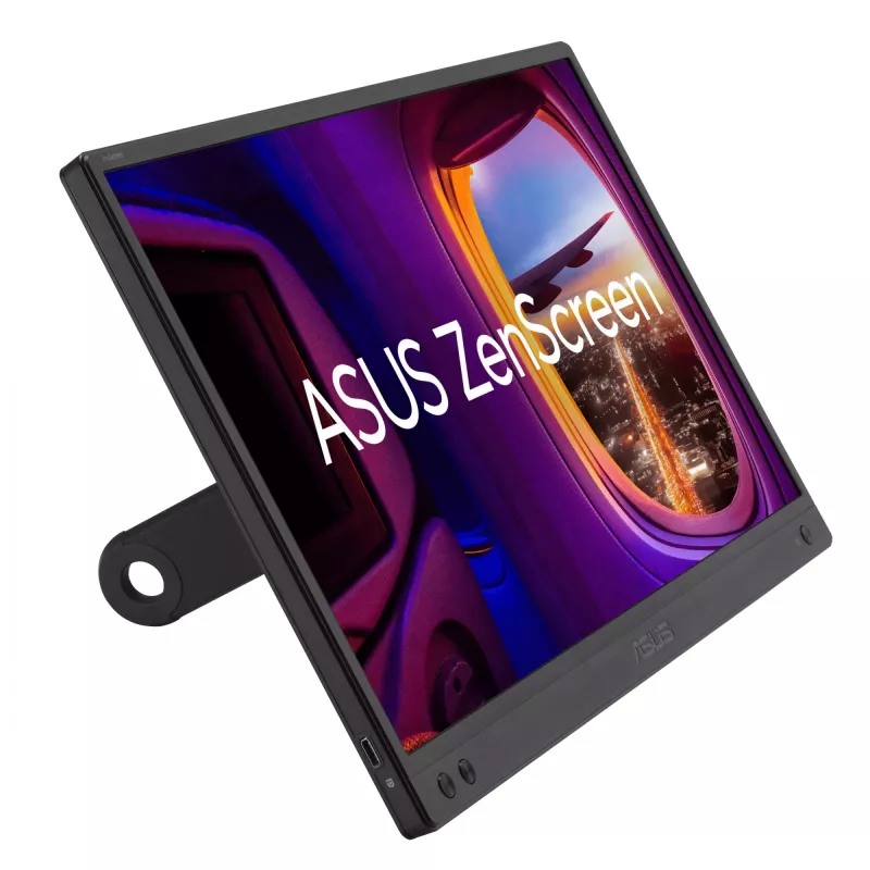ASUS ZenScreen MB166CR monitors 39.6 cm (15.6 colli) 1920 x 1080 pikseļi Full HD LCD Melns